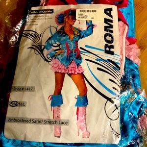 CARIBBEAN CAPTAIN Adult Female Costume size S/M